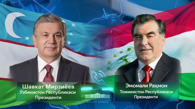 Ўзбекистон ва Тожикистон Президентлари телефон орқали мулоқоти қилди