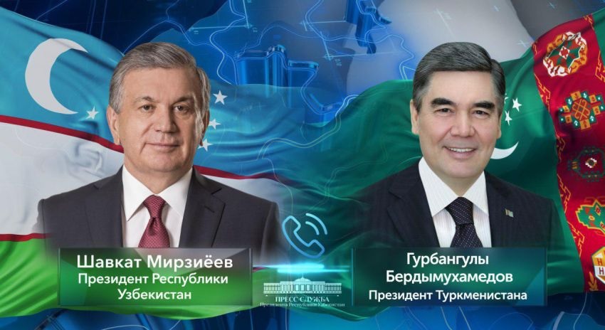 Presidents of Uzbekistan and Turkmenistan discussed the current bilateral agenda and international politics