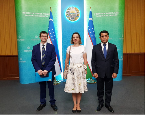 Uzbekistan's First Deputy FM meets with the OSCE/ODIHR Needs Assessment Mission