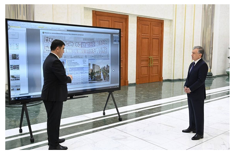 The master plan of the New Namangan has been presented to the President of Uzbekistan