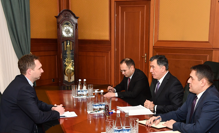 The Minister of Foreign Affairs of Uzbekistan meets with the Ambassador of Latvia