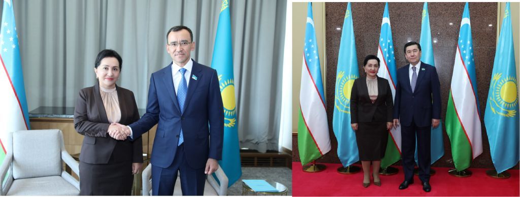 Ўзбекистон Олий Мажлиси Сенати раиси Остонада Қозоғистон парламенти палаталари раҳбарлари билан музокаралар ўтказди